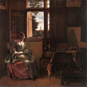 皮特爾 德 衚格 Woman Reading a Letter 皮特爾 德 衚格 Woman Reading a Letter